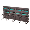 Clarity 5E Standard Density Patch Panel with Hinged Cable Management and Six-Port Modules