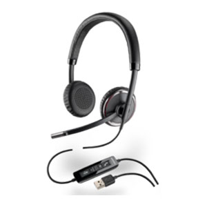 Plantronics Blackwire C520 Over-the-head Stereo Headset, Standard