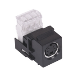 Hubbell Super S-Video Snap-Fit Module with 110 Punch Down