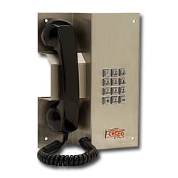 Ceeco Multi-Number Autodialing Stainless Steel Panel Phone