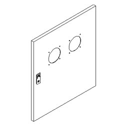 Southwest Data Products Locking Steel Door with Fan Holes