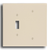 2-Gang 1-Toggle Device Combination Oversized Thermoset Wallplate