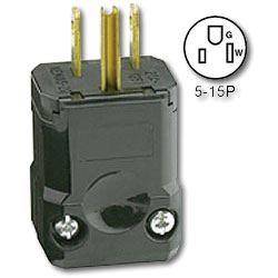 Leviton 15Amp 125V Industrial Grade NEMA 5-15 Plug