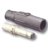 22 Series Ball Nose, Male In-Line Latching Connector and Insulator - Crimped