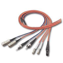 Leviton LC to LC Standard Duplex 50 Micron Multimode Fiber Optic Cable
