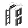 Front-To-Back Horizontal Cable Manager - Narrow