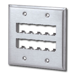 Mini-Com Stainless Steel Faceplates