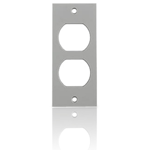 Hubbell MULTI-CONNECT Duplex Receptacle Opening Screw Type Modular Face Plate