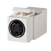 Keystone, S-Video, Feed-Thru Compact Connector (Package of 20)
