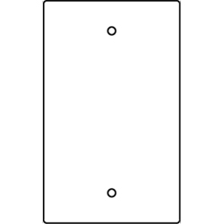 Legrand - Wiremold RFB9 and RFB11 Series Blank Device Plate