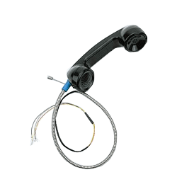 Ceeco Armored Cord Handset with Internal Steel Lanyard and Swivel