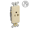 Decora Plus Single Back and Side Wired Self-Grounding Receptacle NEMA 5-20R