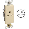Single Back and Side Wired, Self-Grounding NEMA 6-15R