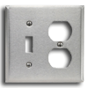 2-Gang 1-Toggle 1-Duplex Combination Device Oversized Wallplate