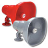 Aluminum Weatherproof 15 Watt Horn Loudspeaker with Transformer in Red or Grey