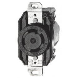 Hubbell Insulgrip Twist-Lock 3-Pole 4-Wire  Receptacle
