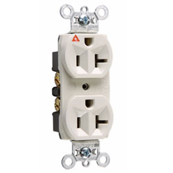 Legrand - Pass & Seymour Isolated Ground Heavy-Duty Spec Grade Receptacle, Back and Side Wire, 20A, 125V