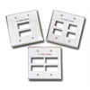 Double Gang Stainless Steel Faceplate for MAX Modules