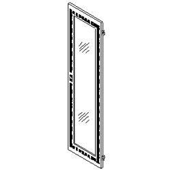 Southwest Data Products Series 2000 Vented Door with Plexiglas Insert 37U