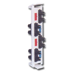 Siemon Flat Quick-Pack 4 Duplex ST Adapter Plate (8 Fibers)