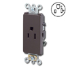 Single Back and Side Wired, Self-Grounding NEMA 5-15R