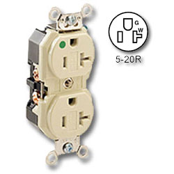 Leviton Back and Side Wired Duplex Tamper-Resistant Receptacle