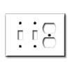 3-Gang 1-Duplex 2-Toggle Combination Midway Size Wallplate