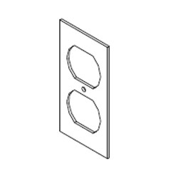 Legrand - Wiremold AF1and AF3 Series Single-Gang Plate with Duplex  Opening