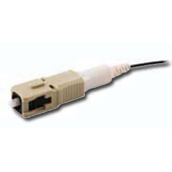 Hubbell OptiChannel PROclick SC Pre-Polished Connector, Beige