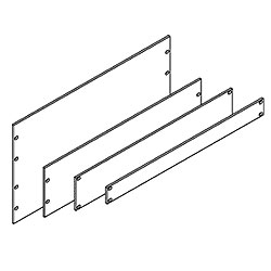 Chatsworth Products Filler Panel - 3/16
