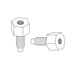 Chatsworth Products 12-24 to 10-32 Threaded Adapters (Package of 2)