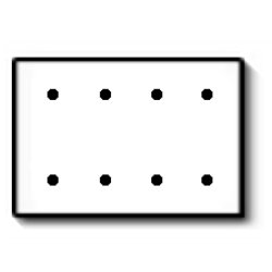 Leviton Residential Grade Standard Size 4-Gang Blank Plate - Strap Mount