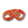 Recloseable Orange Hook and Loop Fasteners (Package of 10)