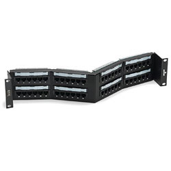 Leviton GigaMax 5e Universal Angled Patch Panel