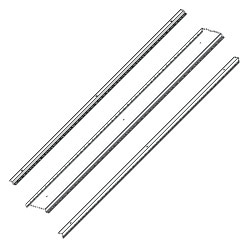 Chatsworth Products Vertical Mounting Rails for Sun Equipment, Half Height