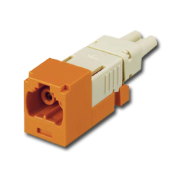 Panduit Mini-Com FJ Opti-Crimp Y-Keyed Duplex Jack Orange Module 62.5/125um
