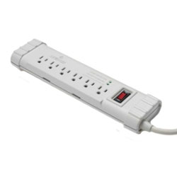 Leviton 6 Outlet Surge Strip, with 6 Foot Cord with Slender Plug