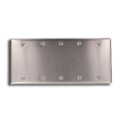 Leviton Commercial Grade 5-Gang Blank Plate - Box Mount