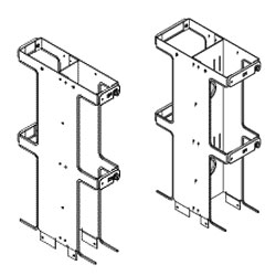 Chatsworth Products Two-Foot Double-Sided Vertical Cabling Section Extensions