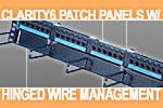 Ortronics Cat 6 Hinged Port Panel with Wire Management