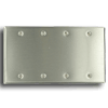 Commercial Grade Standard Size 4-Gang Blank Plate - Box Mount