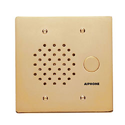 Aiphone Flush Mount 2-Gang Gold Plated Sub Station