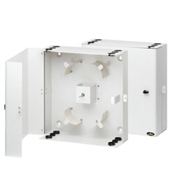 Leviton LightSpace Single Door Empty CPS Series 48 Fiber Tray Customer Premise Splice Enclosure