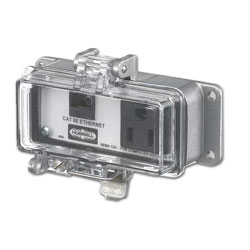 Hubbell Panel-Safe 15A 125V Power and Cat 5e Ethernet Access Port