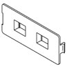 5507 Series Flush Dual RJ11 / RJ45 Faceplate