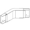 Data-Fense Secure Raceway Bend Radius 45 Inside Elbow