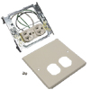 4000 Series Two-Gang Cover One Duplex Receptacle Installed