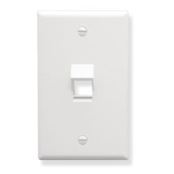 ICC Angled 1-Port 1-Gang Faceplate