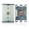 Stainless Steel Wall Phone Jack - Screw Terminals