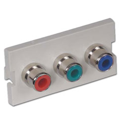 Hubbell Infin-e-Station A/V RCA Component Module (Solder)